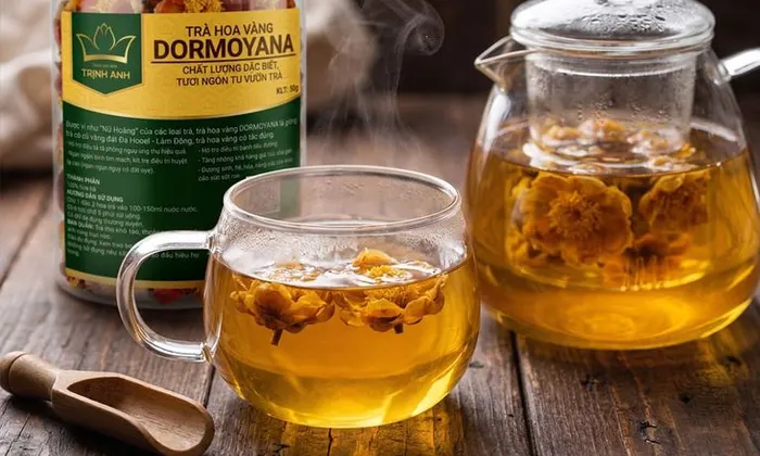Tác dụng của trà hoa vàng Camellia dormoyana tại Đồng Tháp