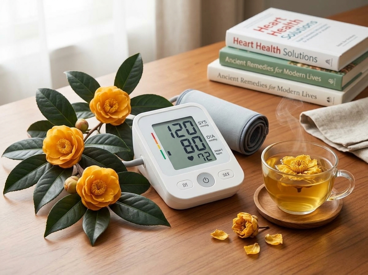 Tác dụng của búp trà hoa vàng làm quà mừng thọ ông bà - Saponin trong nụ trà hoa vàng và chế độ ăn uống tốt cho tim mạch