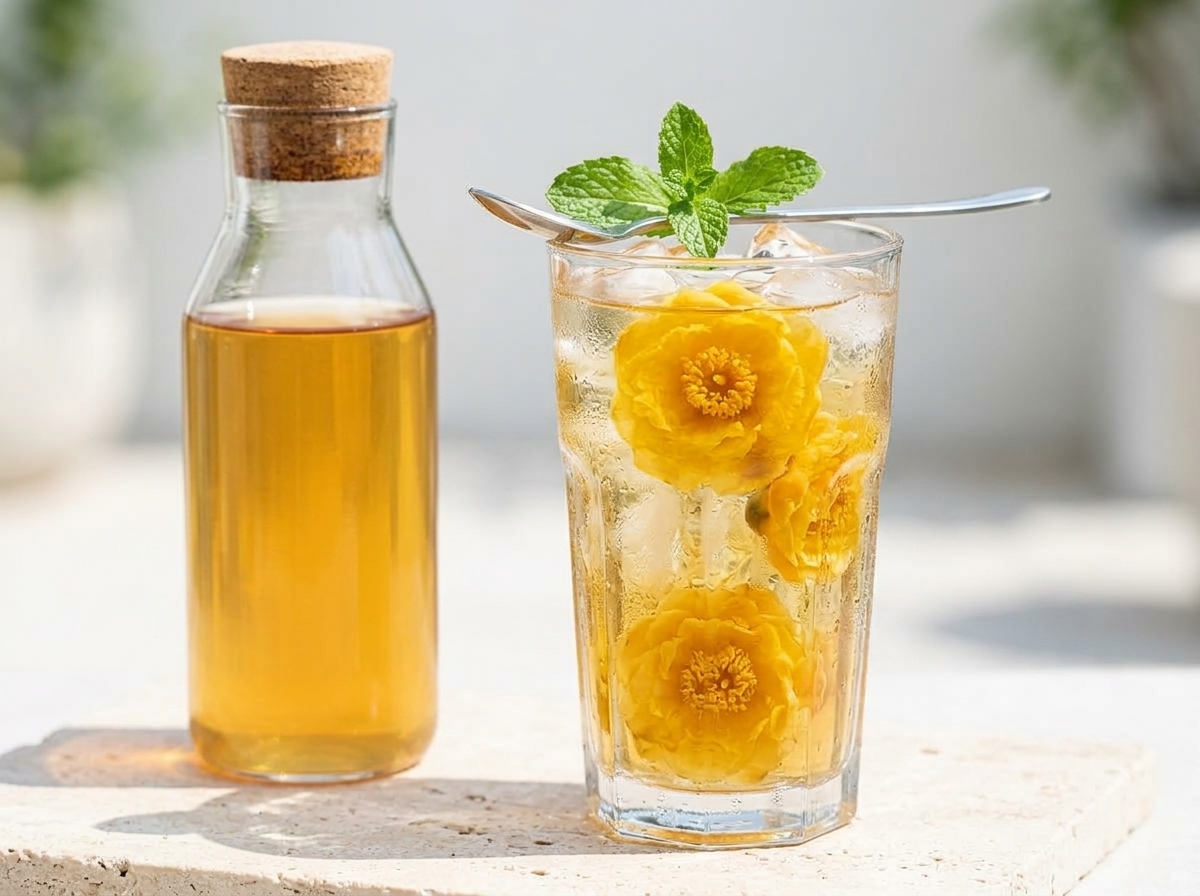 Công dụng của trà hoa vàng cho phụ nữ giữ dáng đẹp da - Trà hoa vàng ủ lạnh (Cold Brew): Xu hướng thưởng trà thanh mát giải nhiệt mùa hè