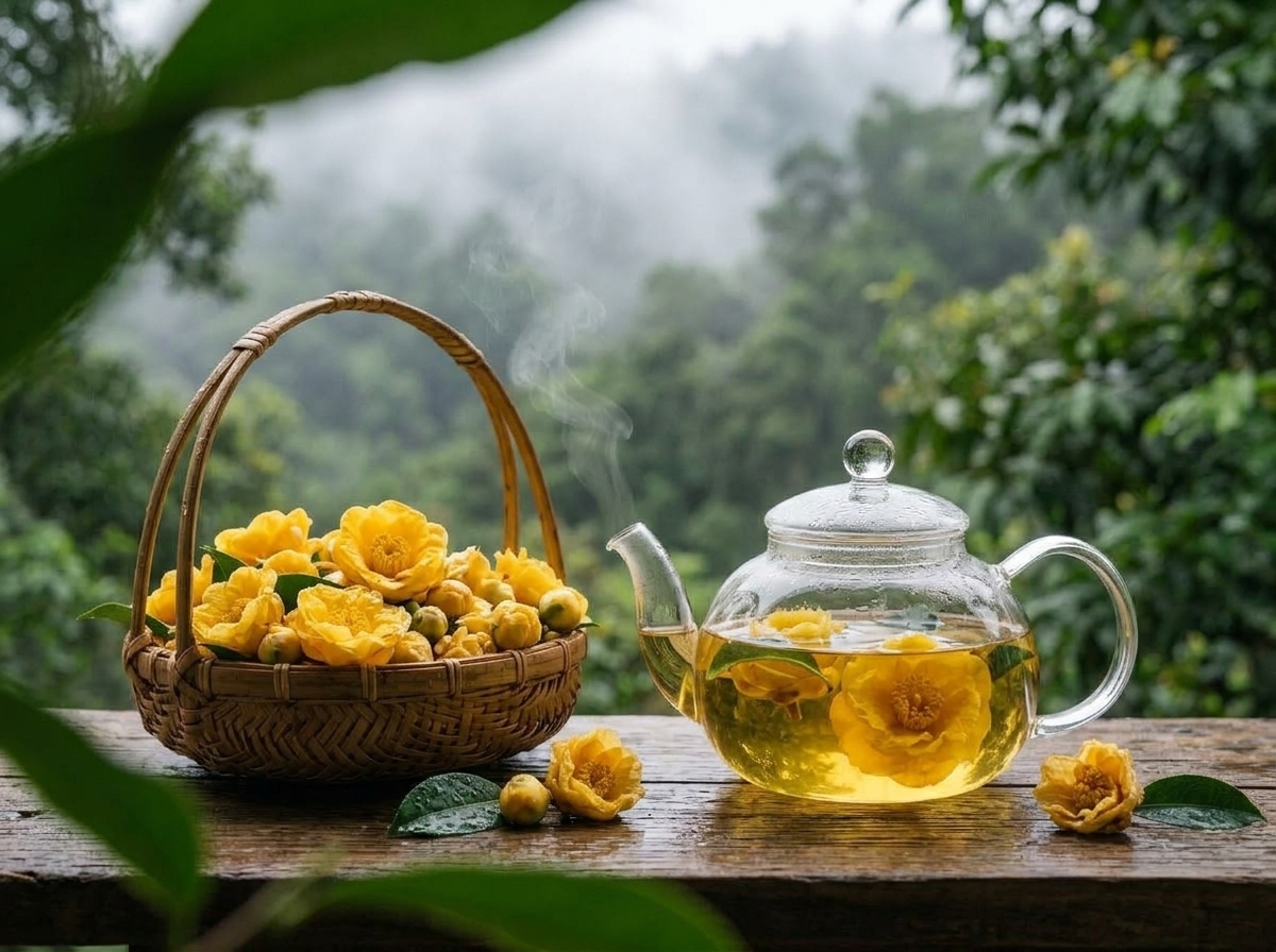 Tác dụng của trà hoa vàng loại 1 tại Đắk Nông - Hành trình khép kín từ cánh rừng đại ngàn Đạ Huoai đến chén trà thượng hạng